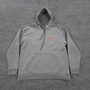 First Lite Hoodie Mens L Gray East V West Graphic Fleece Pullover Hunt Outdoors